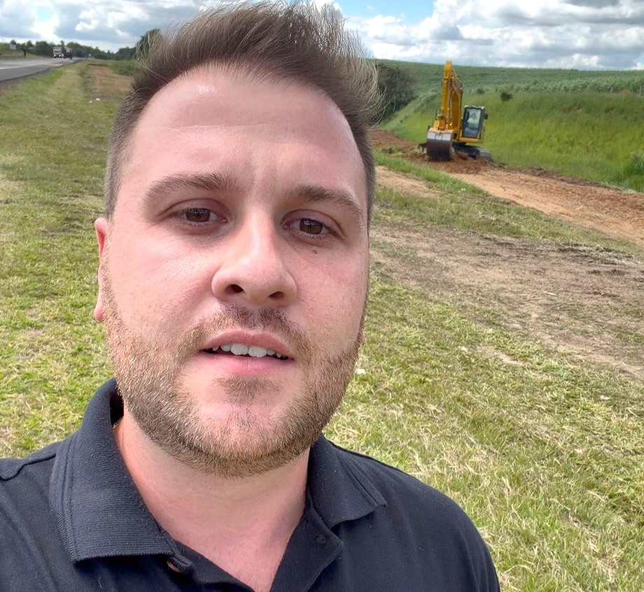 Thiago Braggion acompanha retorno das obras de duplicação na SP-308