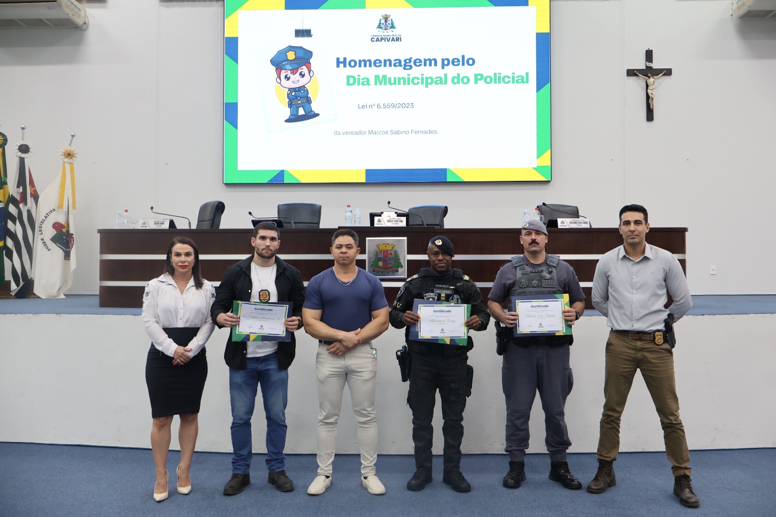 Capivari celebra o “Dia Municipal do Policial” com homenagem na Câmara Municipal