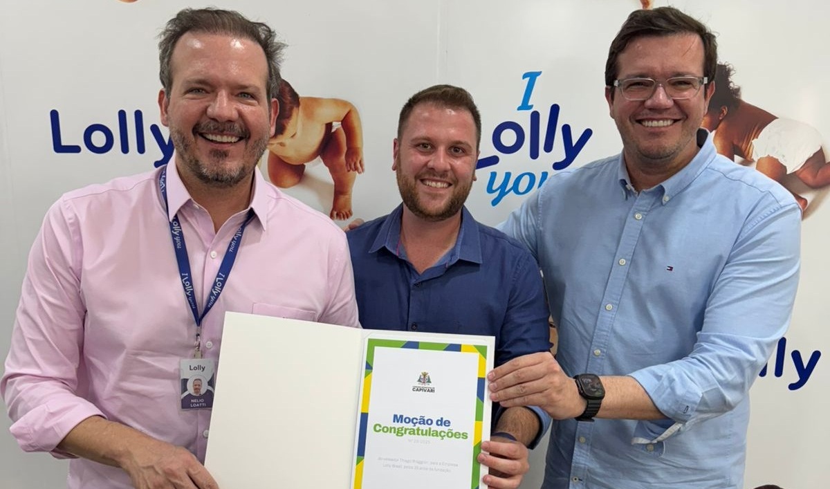 Lolly Brasil recebe Moção de Congratulações da Câmara de Capivari