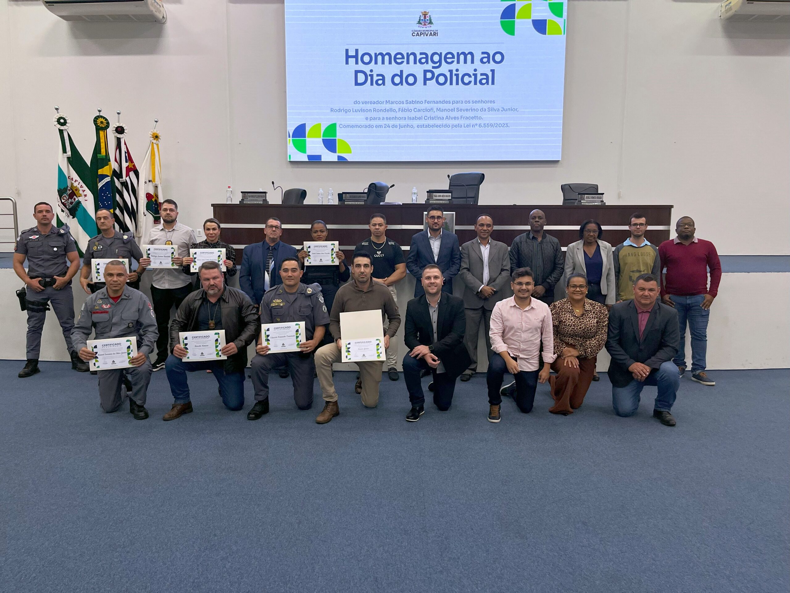 Vereador Marquinhos Mineiro presta homenagens ao Dia do Policial