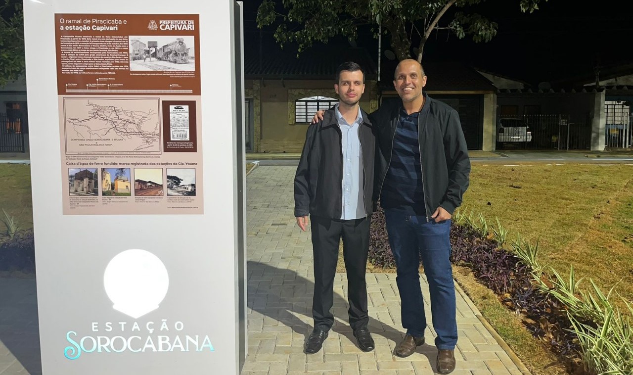 Vitão, Bruno e Ruan Henrique entregam nova praça da estação 'Guerino Castellani'