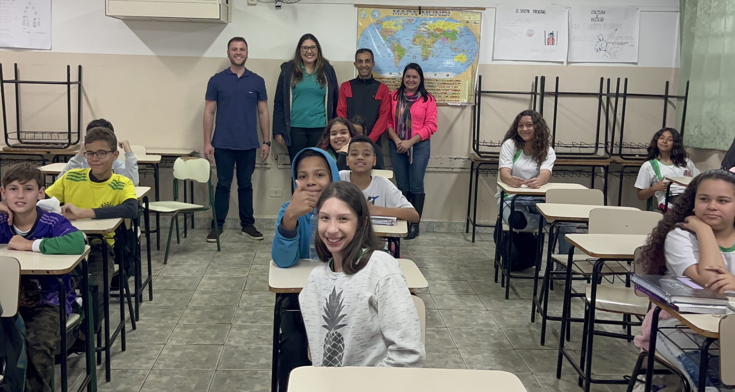 Presidente Thiago Braggion e SF Ambiental homenageiam professores por apoio à Semana de Meio Ambiente