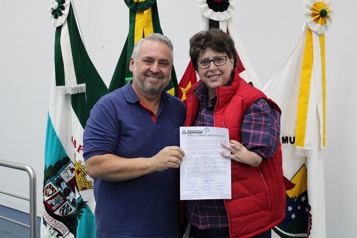 Apae Capivari é homenageada na Câmara Municipal pela vereadora Sele Rosada