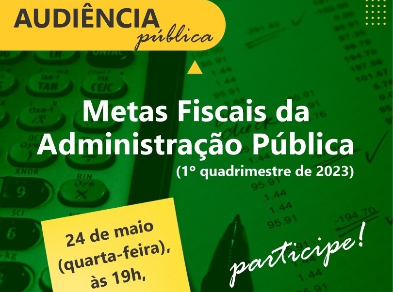 Audiência pública sobre metas fiscais do município ocorre na próxima semana na Câmara de Capivari