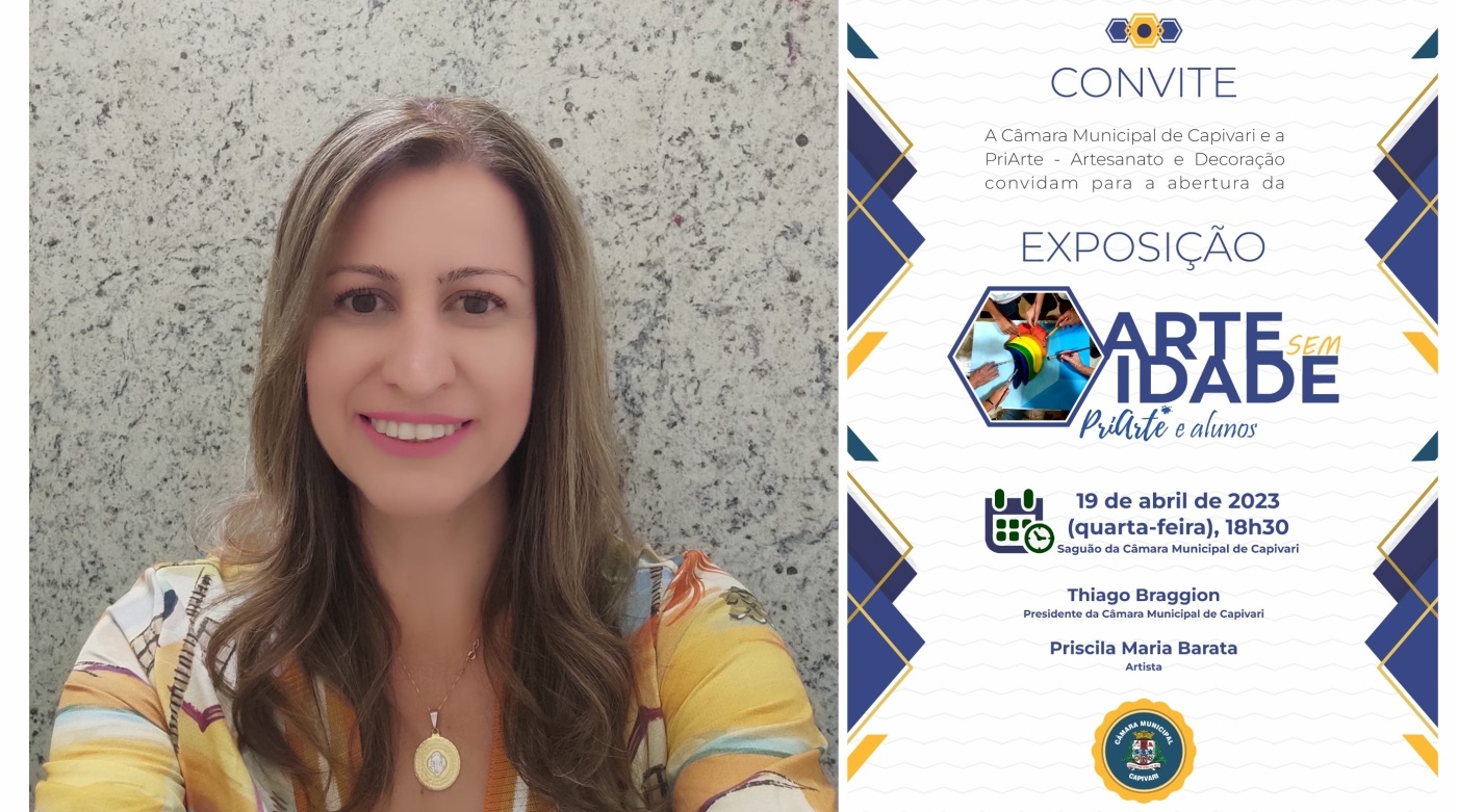 Abertura da exposição “Arte sem idade” ocorre na próxima semana na Câmara Municipal de Capivari