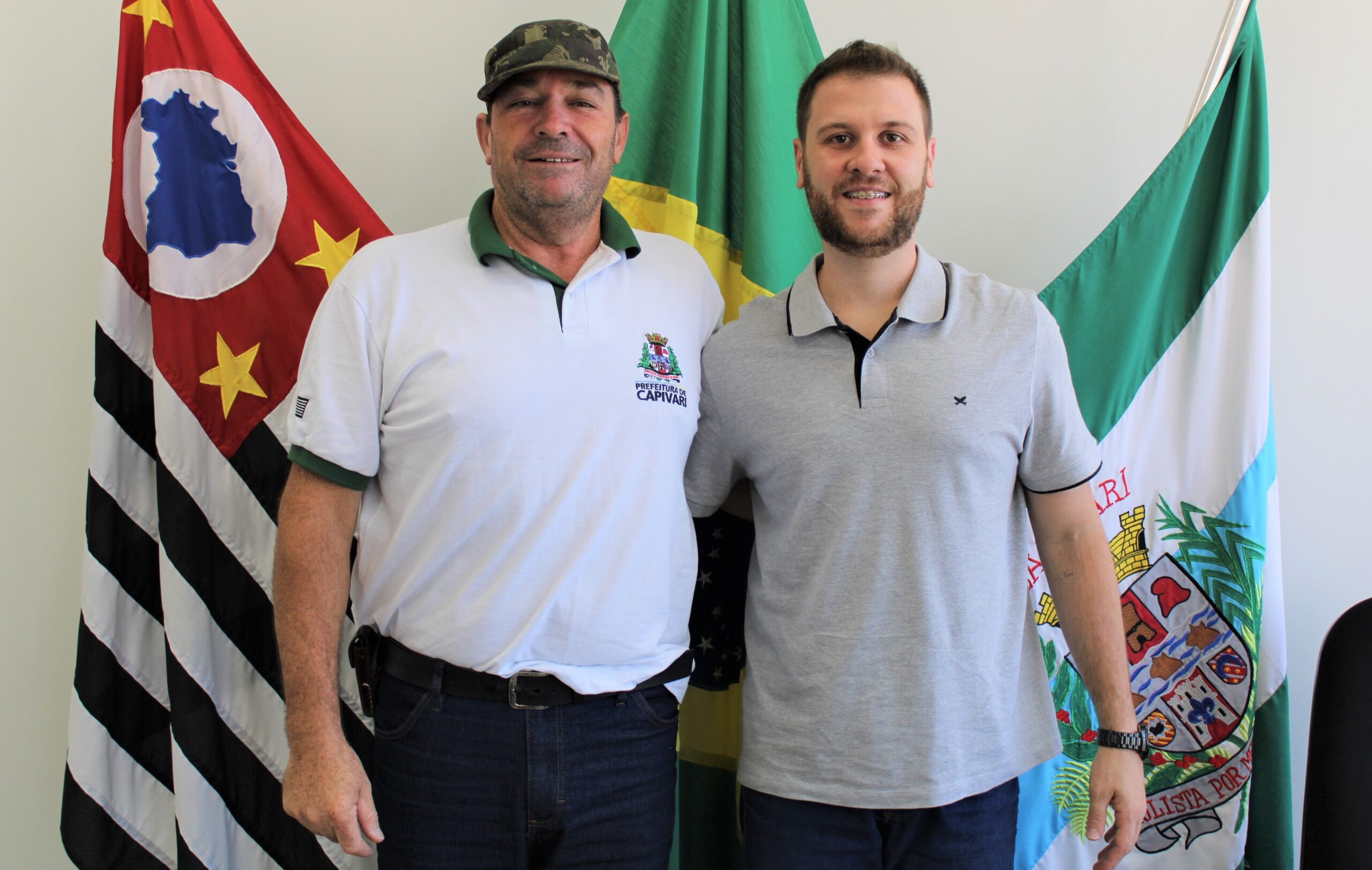 <strong>Presidente Thiago Braggion e diretor Sergio Serrano discutem projetos de conscientização relacionados às enchentes</strong>