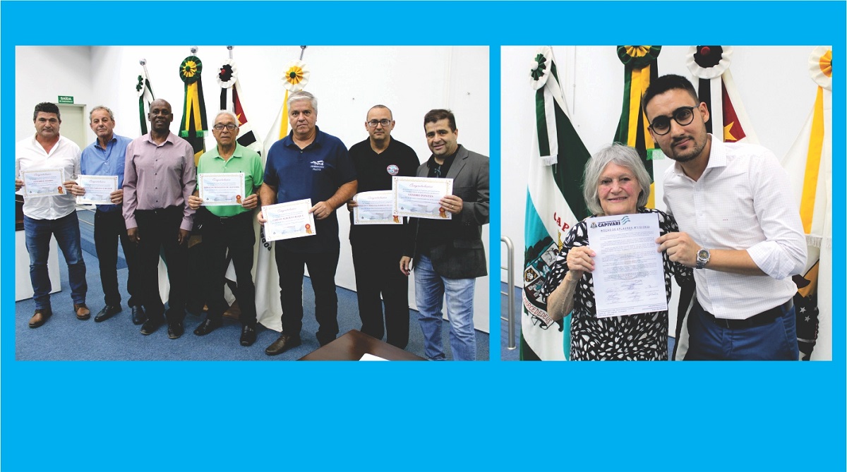 Aviadores e empresa Branyl recebem Moções de Aplausos na Câmara Municipal de Capivari