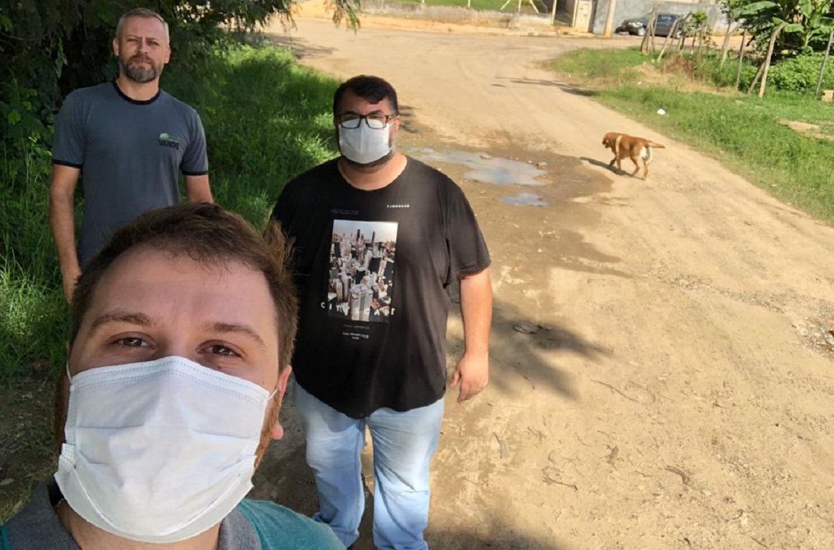 Entrada do bairro Pinhalzinho recebe melhorias por solicitação do vereador Thiago Braggion