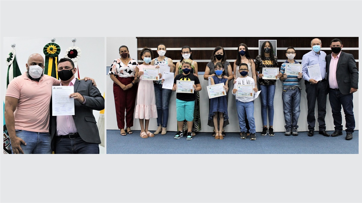 Márcio Moreira e participantes de concurso cultural do Sicoob Cooplivre são homenageados na Câmara de Capivari
